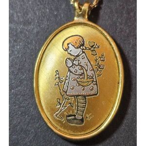 24K Gold Plated Devotion to Mother pendant necklace 20"